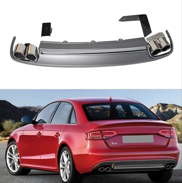 Audi A4 Uyumlu 2009-2011 S4 Difüzör Ve Egzoz Seti